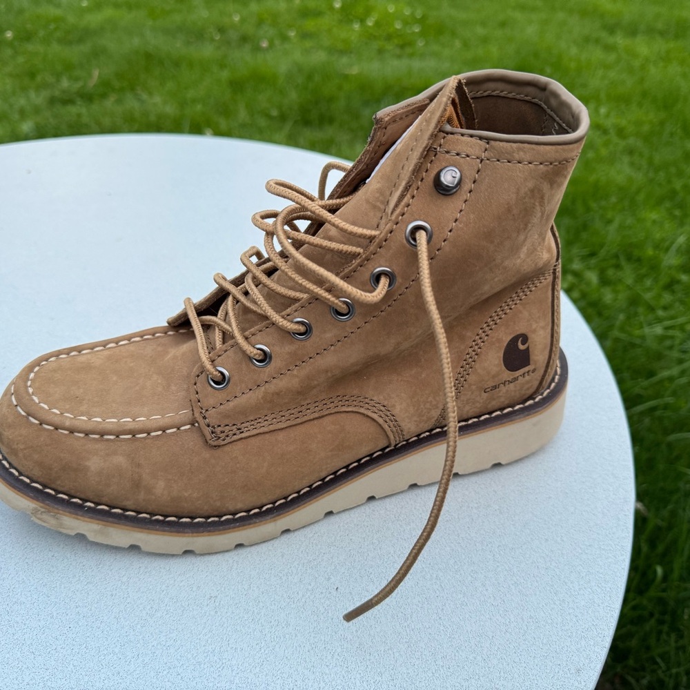 Carhartt Men's Tan Leather Work Boot - Picture 3 of 4